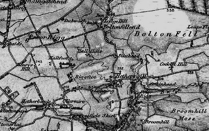 Old map of Broomhill Moss in 1897
