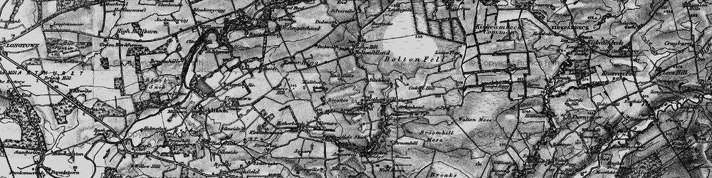 Old map of Broomhill Moss in 1897