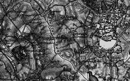 Old map of Bickley Brook in 1897
