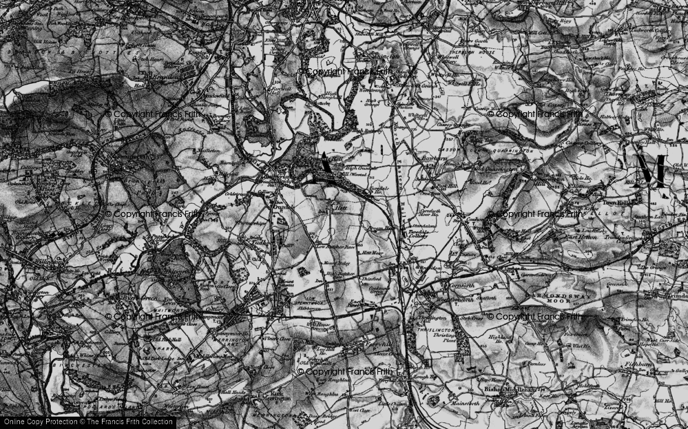 Old Map of Hett, 1898 in 1898