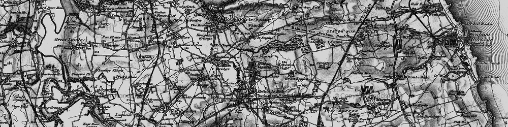 Old map of Hetton Downs in 1898