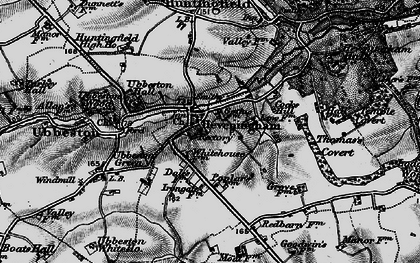 Old map of Heveningham in 1898