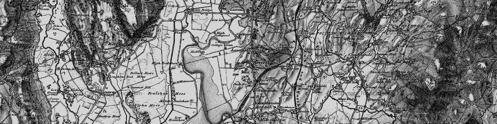 Old map of Heversham in 1898