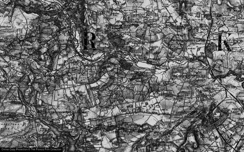 Old Map of Hew Green, 1898 in 1898