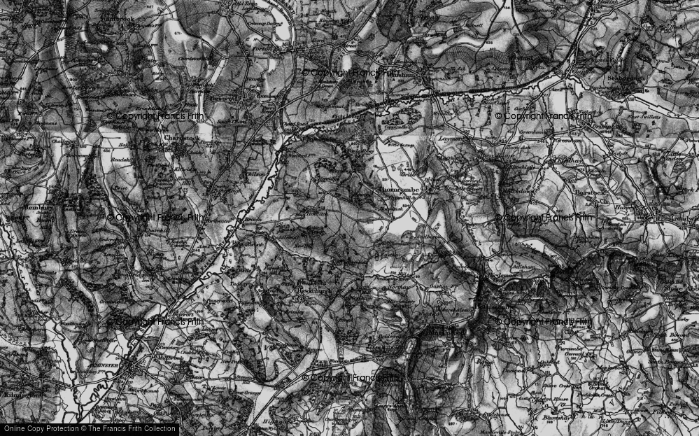 Old Map of Hewood, 1898 in 1898