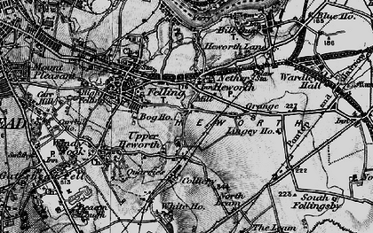 Old map of Heworth in 1898