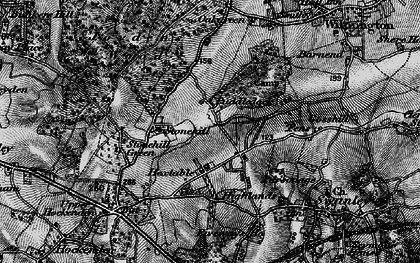 Old map of Hextable in 1895