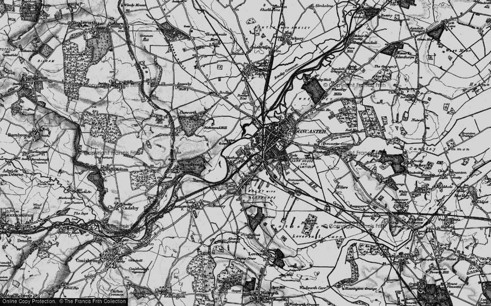 Old Map of Hexthorpe, 1895 in 1895