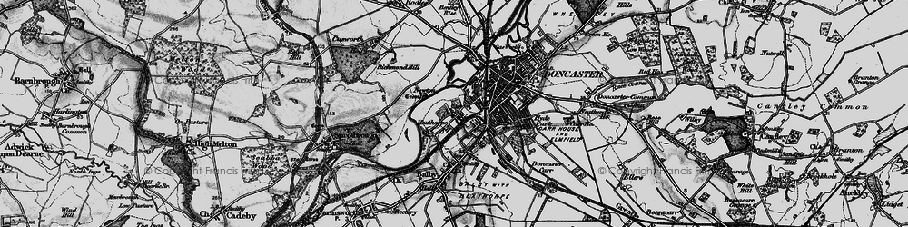 Old map of Hexthorpe in 1895