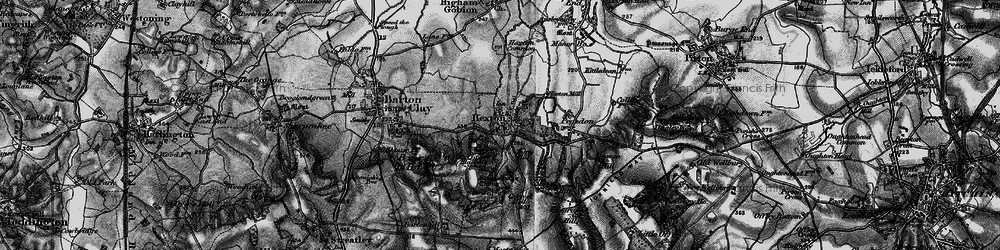 Old map of Barton Hills in 1896