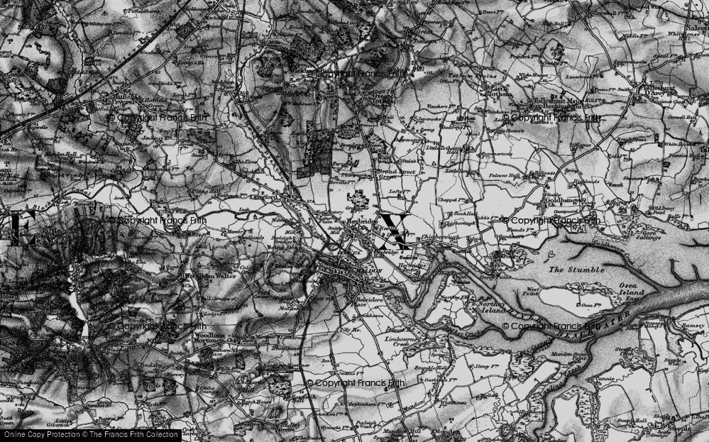 Old Map of Heybridge, 1896 in 1896