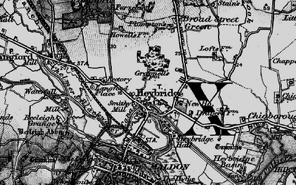 Old map of Heybridge in 1896