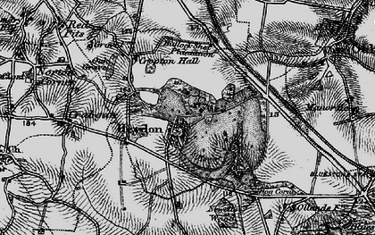 Old map of Heydon in 1898