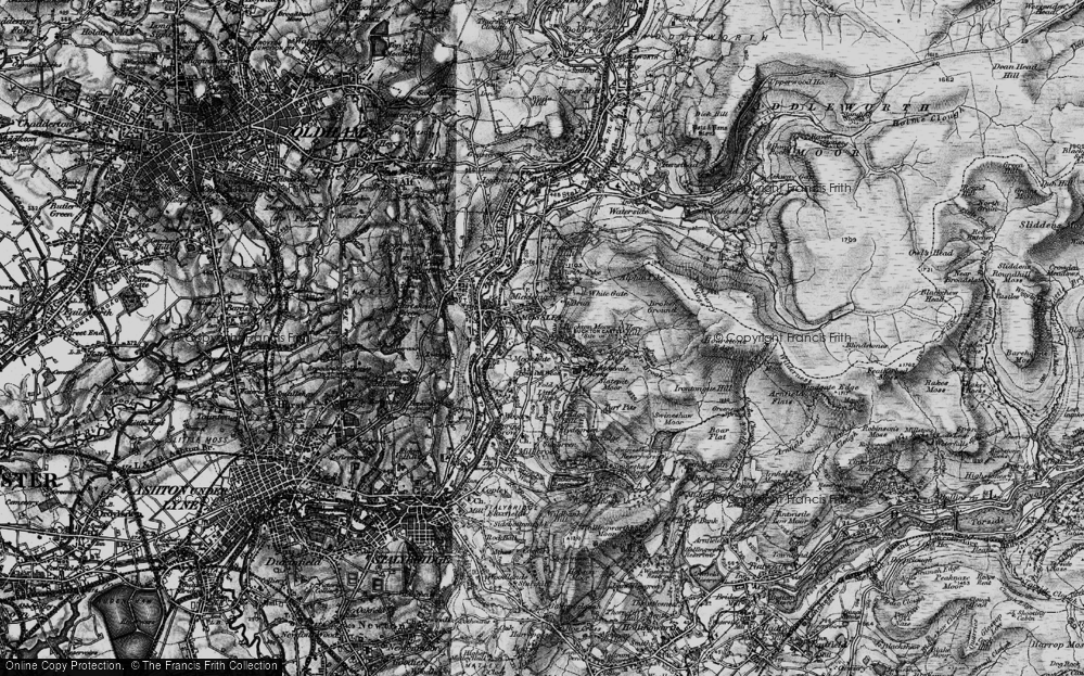 Old Map of Heyheads, 1896 in 1896