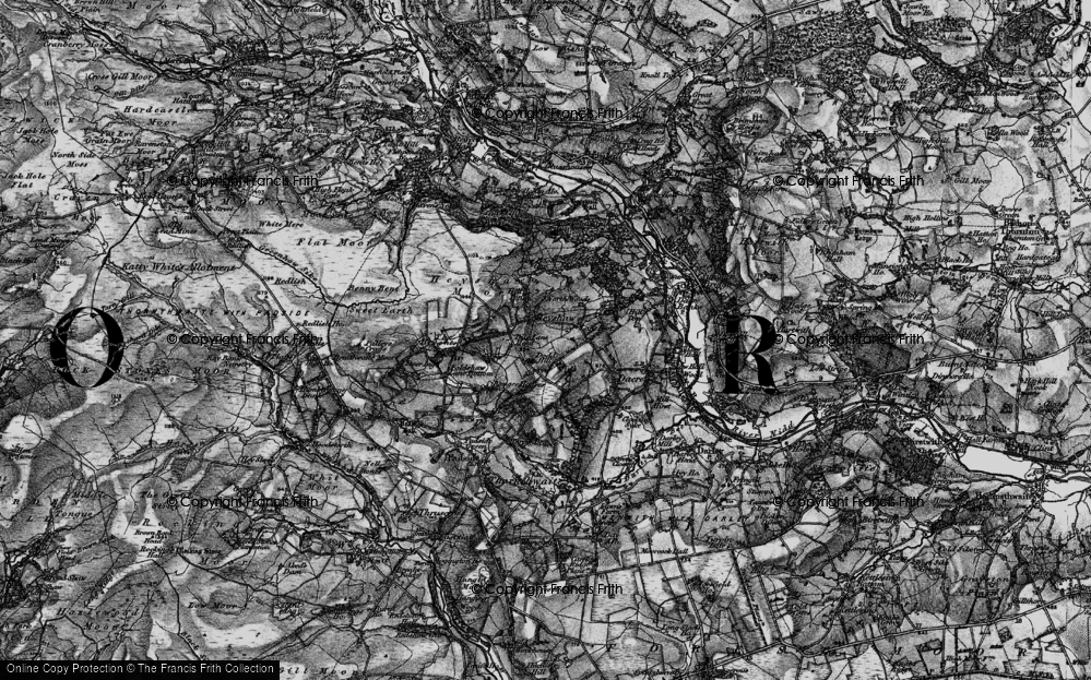 Old Map of Heyshaw, 1898 in 1898