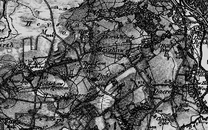 Old map of Heyshaw in 1898
