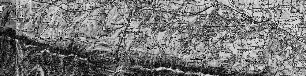 Old map of Heyshott in 1895