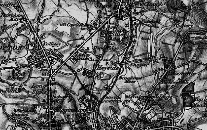 Old map of Heyside in 1896