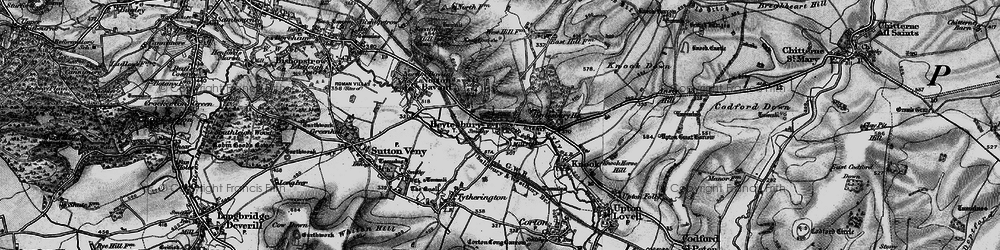 Old map of Heytesbury in 1898