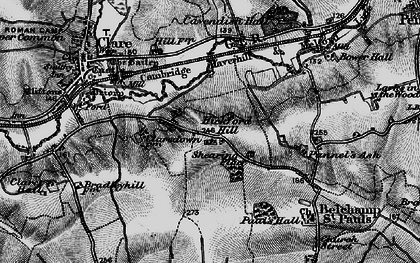 Old map of Hickford Hill in 1895
