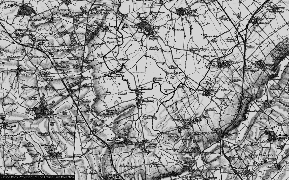 Old Map of Hickling, 1899 in 1899