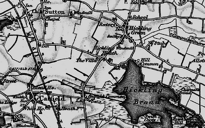 Old map of Hickling Heath in 1898