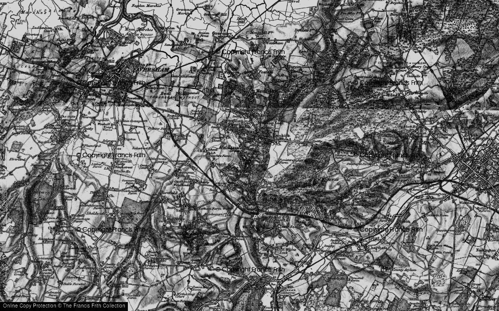 Old Map of Hickmans Green, 1895 in 1895
