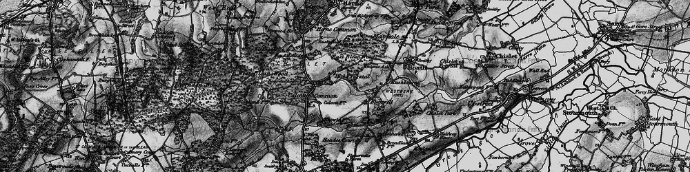 Old map of Hicks Forstal in 1895