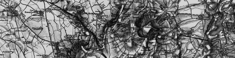 Old map of Hidcote Bartrim in 1898