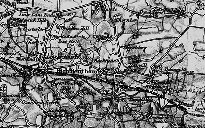 Old map of High Bentham in 1898
