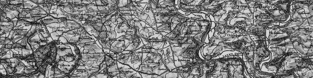 Old map of Libbaton in 1898