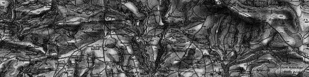 Old map of High Bray in 1898