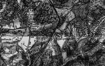 Old map of High Brooms in 1895