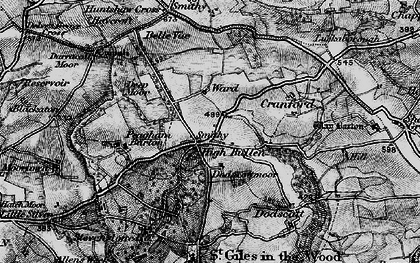 Old map of High Bullen in 1898