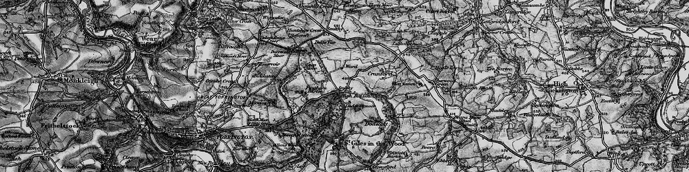 Old map of High Bullen in 1898