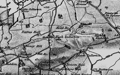Old map of High Callerton in 1897