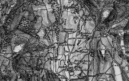Old map of High Cark in 1898
