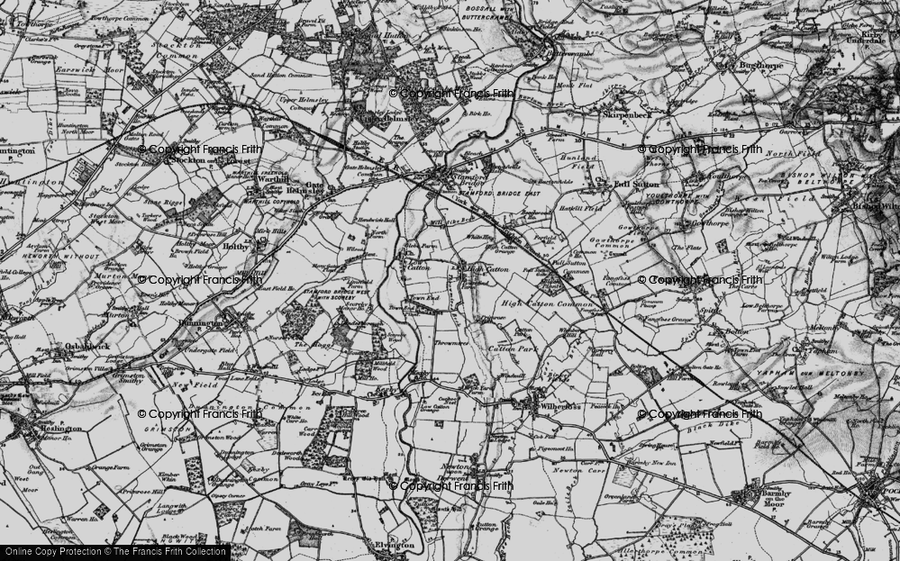 Old Map of High Catton, 1898 in 1898