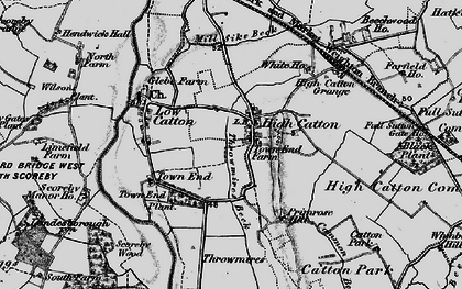 Old map of High Catton in 1898