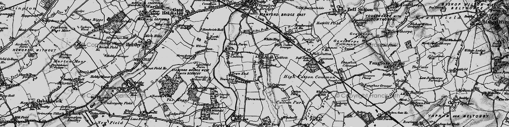 Old map of High Catton in 1898