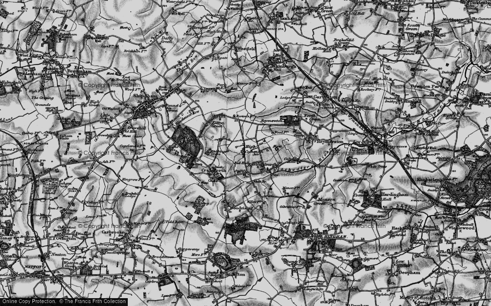 Old Map of High Common, 1898 in 1898