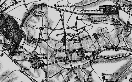 Old map of High Common in 1898