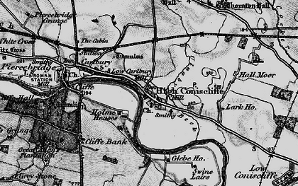Old map of High Coniscliffe in 1897