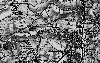 Old map of High Crompton in 1896
