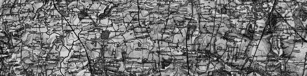 Old map of High Cross in 1895