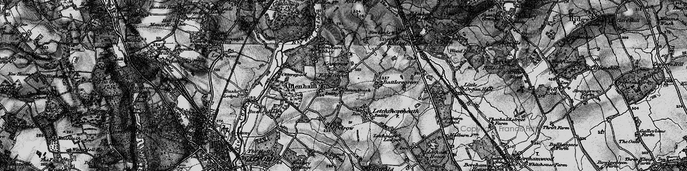 Old map of High Cross in 1896