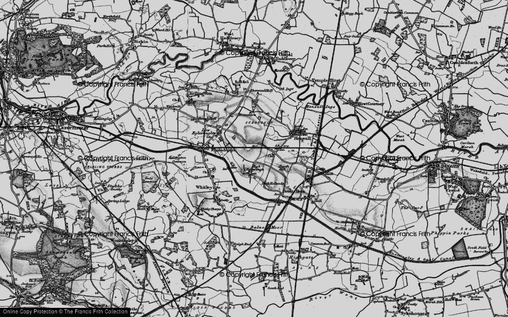 Old Map of High Eggborough, 1895 in 1895