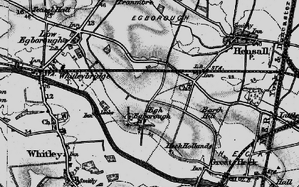 Old map of High Eggborough in 1895