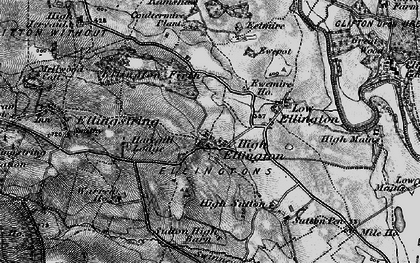 Old map of High Ellington in 1897