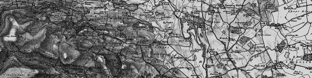 Old map of High Ellington in 1897